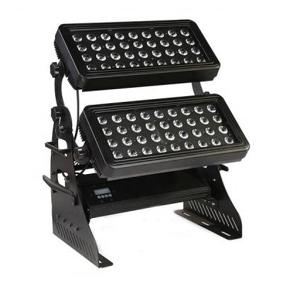 China Theme Park Outdoor Wall Wash Seal 72*10w LED Double Flood Light Transform For Story Building for sale