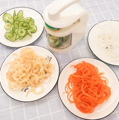 China Viable Multifunctional Spiralizer with 5 Adjustable 5 Blades in 1 Spiralizer Vegetable Spiral Slicer for sale