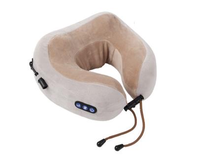 China Neck making electric shiatsu travel massage U shaped vibrating pillow, travel pillow massage, massage moving pillow for sale