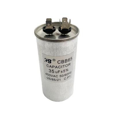 China CBB65 25uF 50/60Hz Air Run Type AC Motor Refrigeration Capacitor for sale