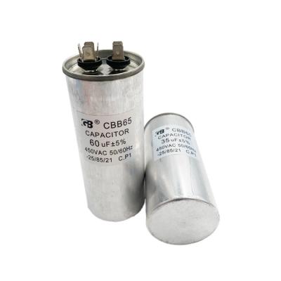 China AC Motor Safety SH40/70/21 35uf 450v for CBB65 Compressor Air Conditioning Capacitor for sale