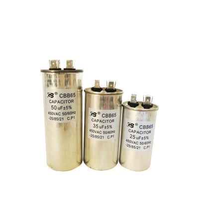 China cbb65 ac motor capacitor air conditioning capacitor electric air compressor capacitor for sale