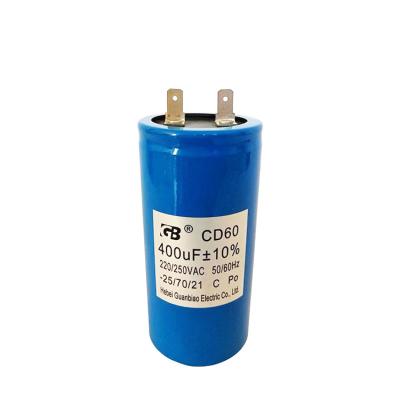 China AC Motor During CD60 Motor Starting Capacitor Super Capacitors 110V 250v for sale