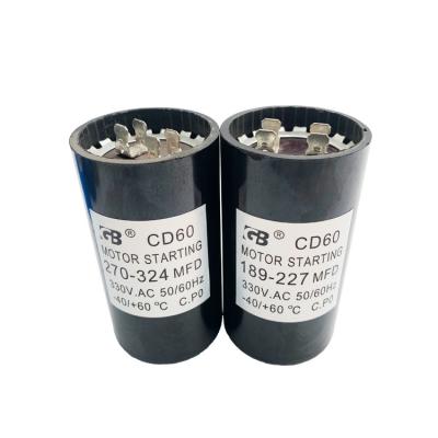 China Hot Sale 220V 110v AC Motor High Quality Starter Motor CD60 Capacitor for sale