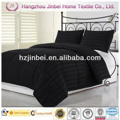 China Home Solid 3cm Stripe Microfiber Quilt/Down Quilt/Polyester Alternative Comforter for sale