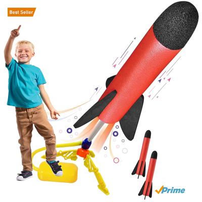 China educational & Hot Selling EVA Foam Rocket Launcher For Kids Exercise Rocket Toys For Child Pedal Model Rocket for sale