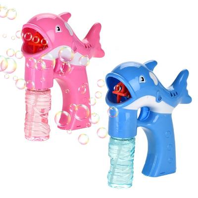 China 2022 New ABS Dolphin Bubble Toy Electric Toy Bubble Gun With Music And Lovely Light Outdoor Toy For Children Bubble Machine for sale