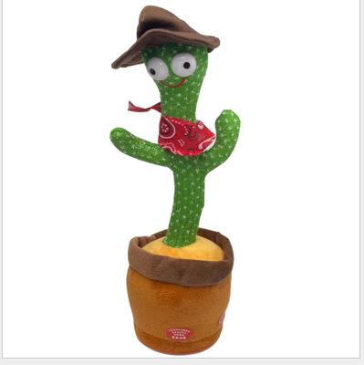 China 2021 Children's toys toys cactus stuffed plush cactus talking toys for children little stuffed plush dancing cactus for sale