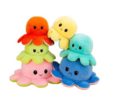 China High Quality Double Side Plush Doll Product The Octopus Cute Toys Filp For Children for sale