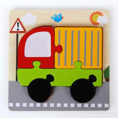 China 3D Designs 61 Wooden Animal Traffic Puzzle Hand Grab Wooden Board for sale