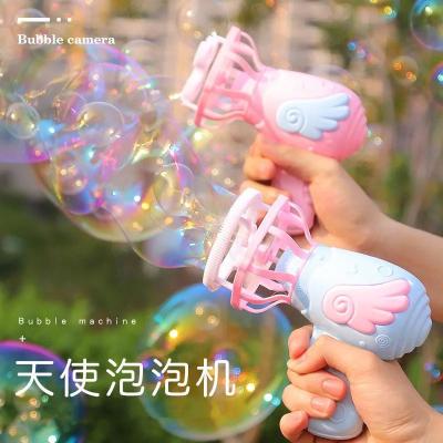 China New High Quality Kid Toys Electric Blower Bubble Gun Gatling Bubble Machine 9.5*12.5*16.5cm for sale