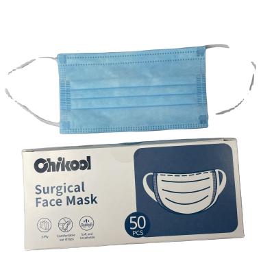 중국 Chikool Surgical Disposable Face Mask 3-ply Protective High Efficiency Adult Mask manufacturers offer 판매용