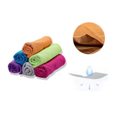 China Sustainable Cool Microfiber Ice Cooling For Sports And Fitness Technics Woven Quick-Drying Towel for sale