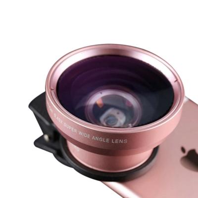 China 0.45x Close-up Wide Angle Macro Camera Lenses Smartphone Universal Clip Cell Phone Lens for sale