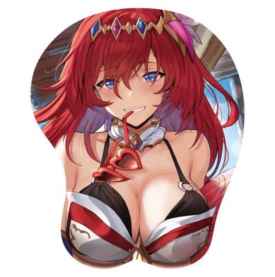 China With Wrist Rest Wrist Rest Anime Sexy Girl Mouse Pad Non-slip Rubber Eco-friendly Beautiful Silicon Rubber for sale