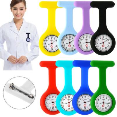 China Soft Quartz Movement Customized Logo Rubber Silicone Nurse FOB Watch for sale