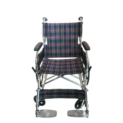 China Outdoor and indoor hot sale lightweight aluminum manual wheelchair for transfer patient for sale