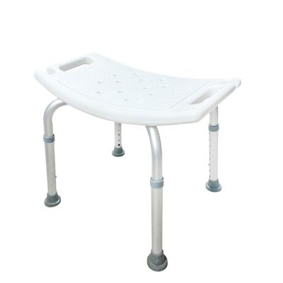 China Durable Anti Rust Height Adjustable Aluminum Shower Chair For Elderly for sale