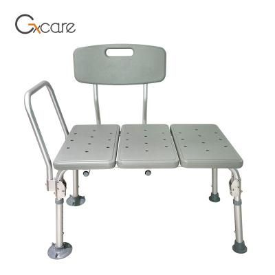 China Detachable Heavy Duty Bathroom Transfer Shower Chair With Backrest for sale