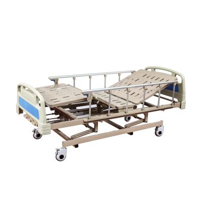 China 3 Function Easy Clean Medical Inpatient Manual Bed With ABS Head And Foot Board for sale