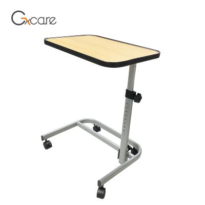 China Title above; Foldable Height Adjustable Mobile Overbed Flip Table With Wheels for sale