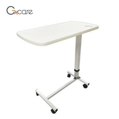 China Traditional Plastic Hospital Overbed Top Table With Wheels For Hospital And Home for sale