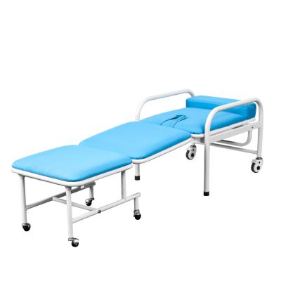 China Folding 3 times and sleeping to accompany the chair for hospital patient room with casters for sale