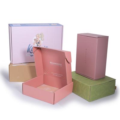 China Recycled Materials Ad Box Custom Ad Box Cardboard Corrugated Clothing Shoes Packaging Shipping Carton for sale