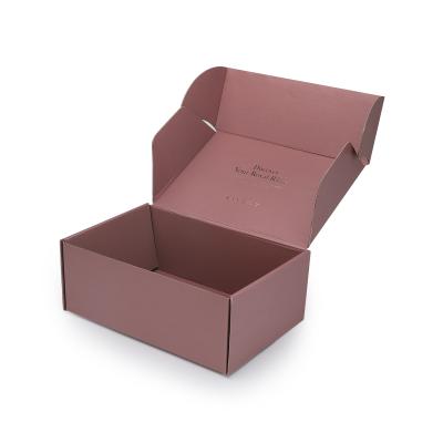 China Custom Recycled Mailing Cardboard Packaging Box Materials Corrugated Mailing Box Cosmetic Ads Printing for sale