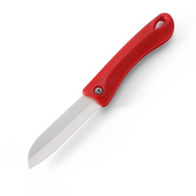 China Viable Foldable Ceramic Knife Knife Red Portable Vegetable Kitchen Knife for sale