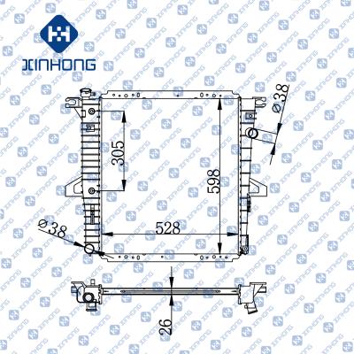 China Best Selling High Quality Radiator OE F67Z 8005 CA 528*598*26 for sale