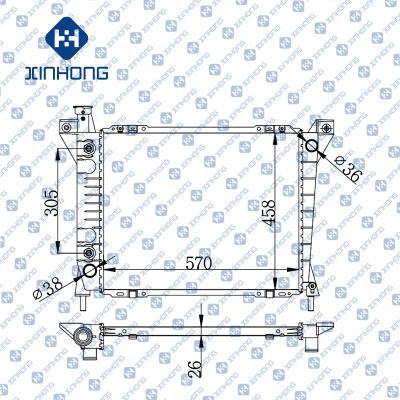 China Best Selling High Quality Radiator OE E69Z8005E 570*458*26 for sale