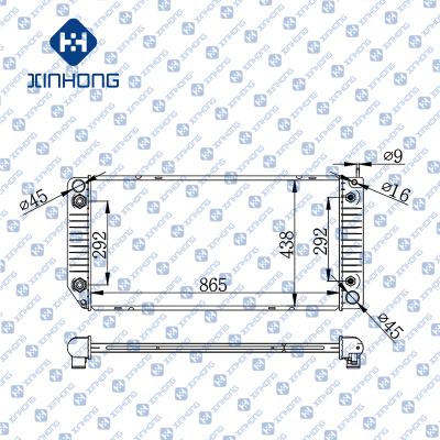 China Best Selling High Quality Radiator OE 52473429 865*438*32/48/56 for sale