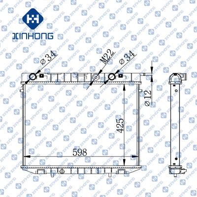 China Best Selling High Quality Radiator OE 1300 98/99 425*598*26/32 for sale