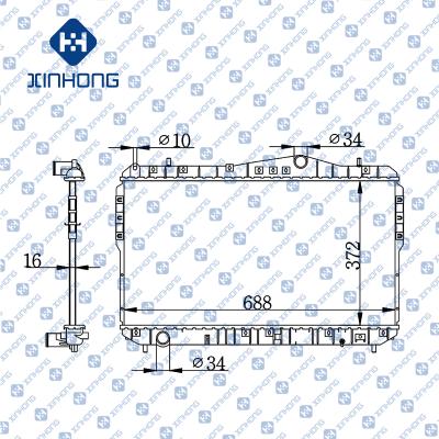 China Best Selling High Quality Radiator OE 96553378 372*688*16 for sale