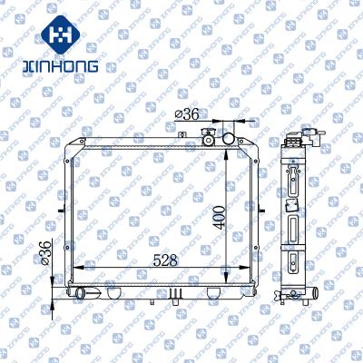 China Best selling high quality radiator OE 0K60A-15200A/B/C 400*528*26 for sale