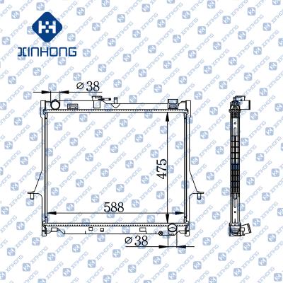 China Best Selling High Quality Radiator OE 8973333512 475*588*16/26 for sale