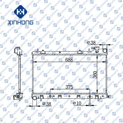 China Best Selling High Quality Radiator OE 45111-SA030 360*688*16/22/26/32 for sale