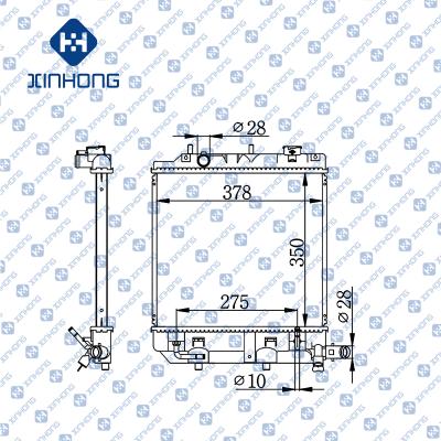 China Best selling high quality radiator OE B5D8-15-200 A/B 350*378*16/26/32 for sale