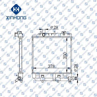 China Best Selling OE High Quality Radiator B5D8-15-200B 350*378*16/26/32 for sale