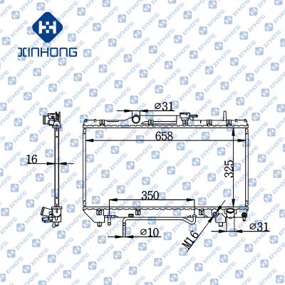 China Best Selling High Quality Radiator OE 16400-74790 325*658*16 for sale