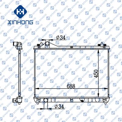 China Best Selling High Quality Radiator OE 17700-65J00 450*688*16/26/32 for sale