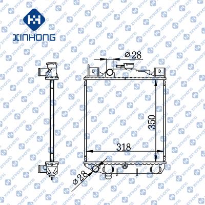 China Best Selling High Quality Radiator OE 17700-71C01 350*318*16/26/32 for sale