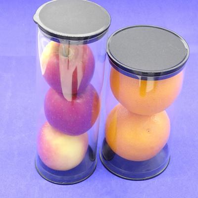 China food & Beverage Food Grade PVC Plastic Packaging Tube Cyliner Fruit Box Storage Container Tube for sale