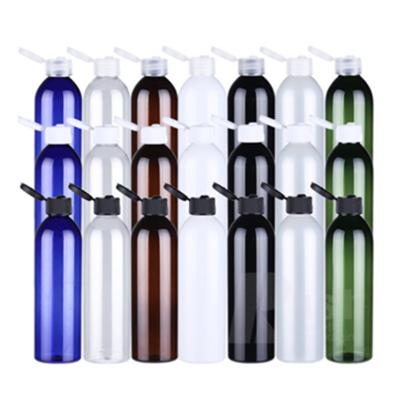 China Personal Care Shampoo Pet Bottle 250ml 24mm Plastic Flip Top Cap For Personal Care for sale