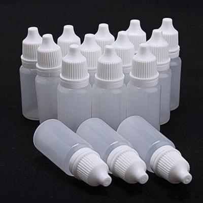 China 10ml translucency glue liquid medicine medicine eye drop bottle mini pharmaceutical plastic dropper bottle for sale