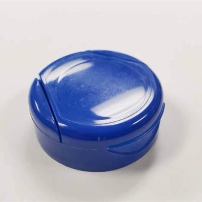 China Medicine Cobalt Blue 38/400 Neck Flip Cap Screw Cap Lid for Medicine Pill Bottle, Capsule Bottle and Jar for sale