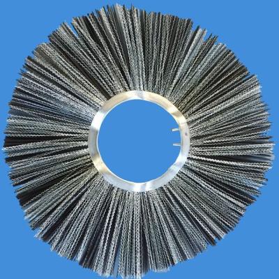 China Steel Ring Wafer Brush High Hardness High Strength Bristle For Cleaning Equipment Parts for sale