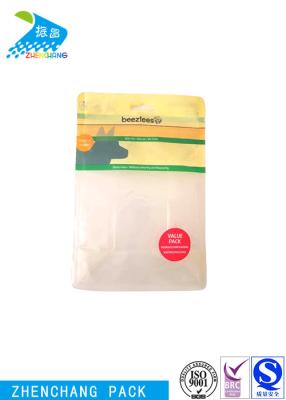 China 8 Side Stand Up Pouch Packaging Clear Stand Up Zip Bags Optional Logo Printed for sale