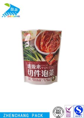 China Pickle Vegetable Colorful Stand Up Plastic Pouch Packaging Keep Food Fresh for sale